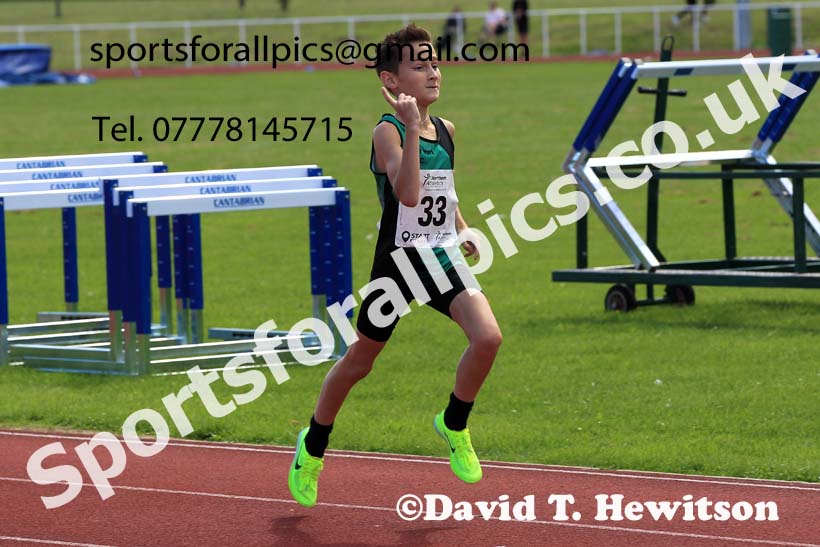 Boys Under-13s 800 metres, 2023 Northern Under-13s, Under-15s and Under-17s, Middlesbrough.  Photo: David T. Hewitson/Sports for All Pics